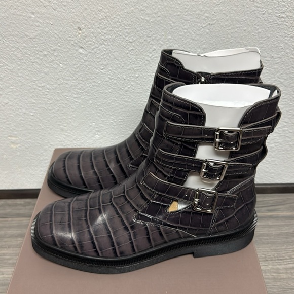 Franco Sarto Women's Argo Square Toe Buckle Crocodile - Picture 6 of 6